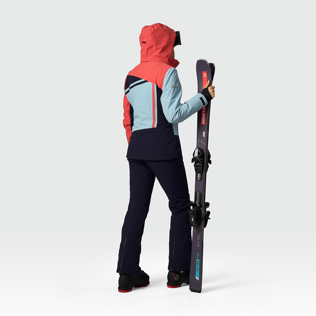 BU-6422SNW women's ski technical jacket fully featured AMALIA
