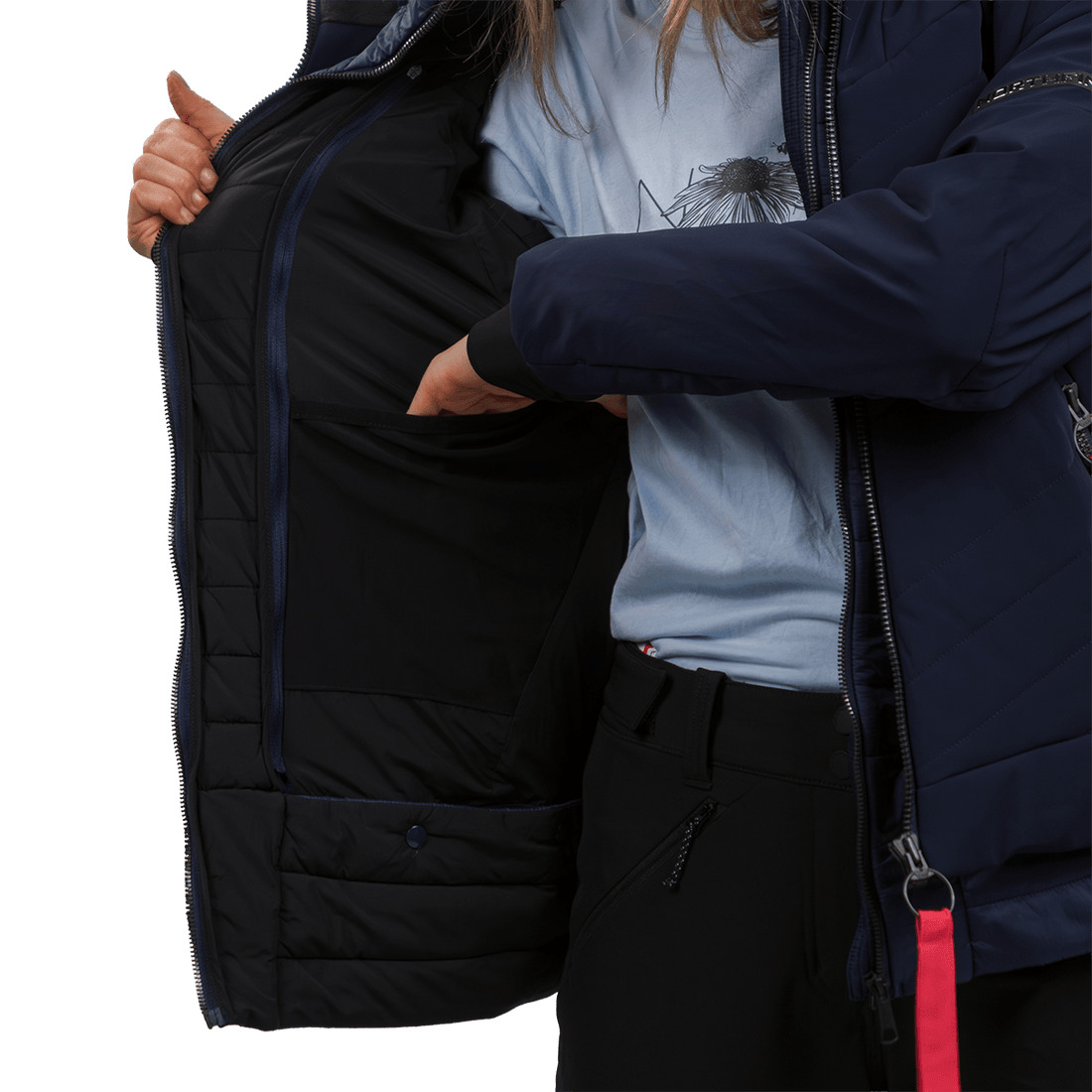BU-6423SNW women's ski technical trendy insulated jacket NOELLE