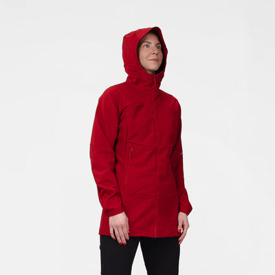 BU-6440OR women's trekking softshell long jacket 1L VAPENNA