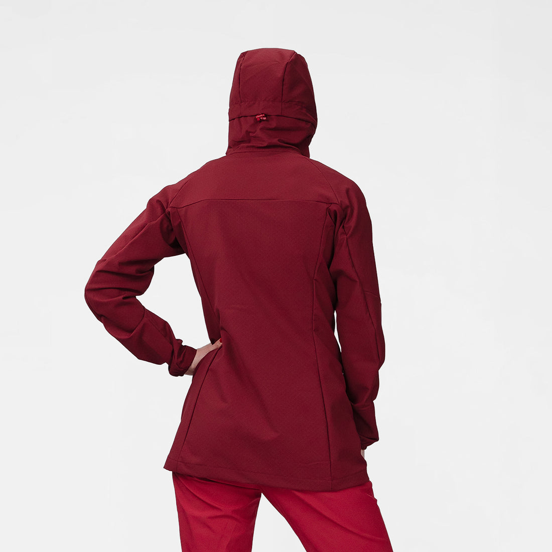 BU-6440OR women's trekking softshell long jacket 1L VAPENNA