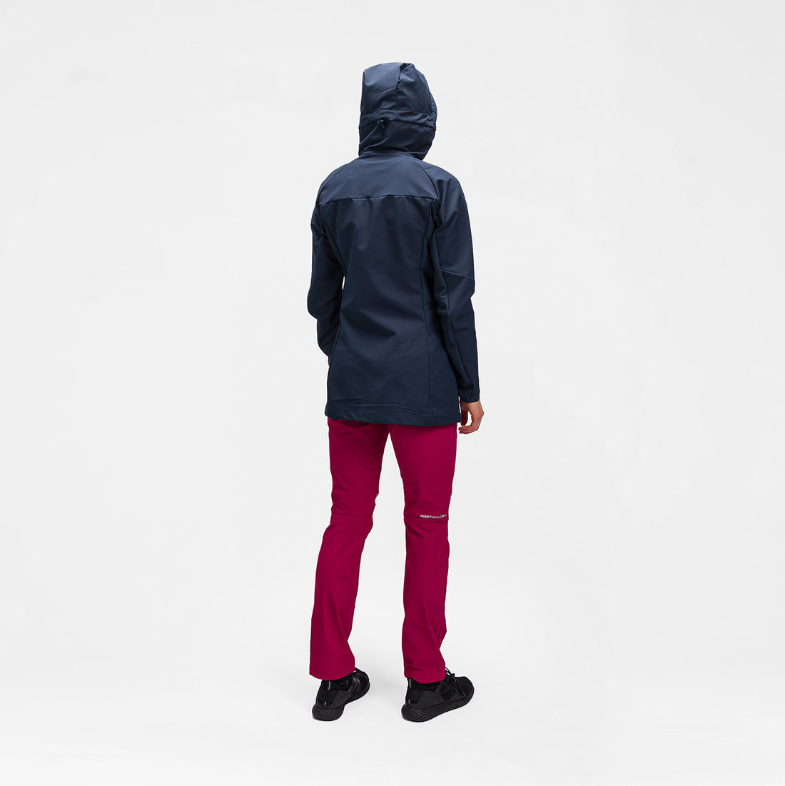 BU-6440OR women's trekking softshell long jacket 1L VAPENNA