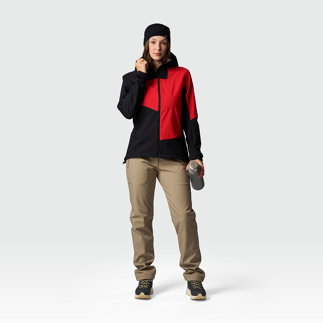 BU-6450OR women's outdoor hoody softshell jacket 3L TRIANN