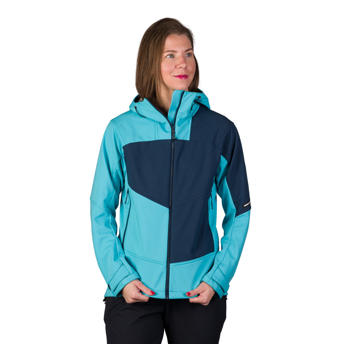 BU-6450OR women's outdoor hoody softshell jacket 3L TRIANN