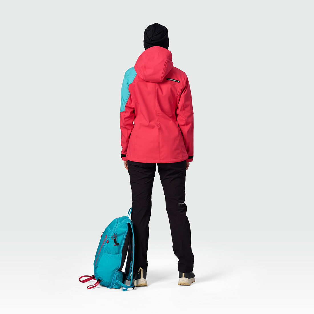 BU-6450OR women's outdoor hoody softshell jacket 3L TRIANN