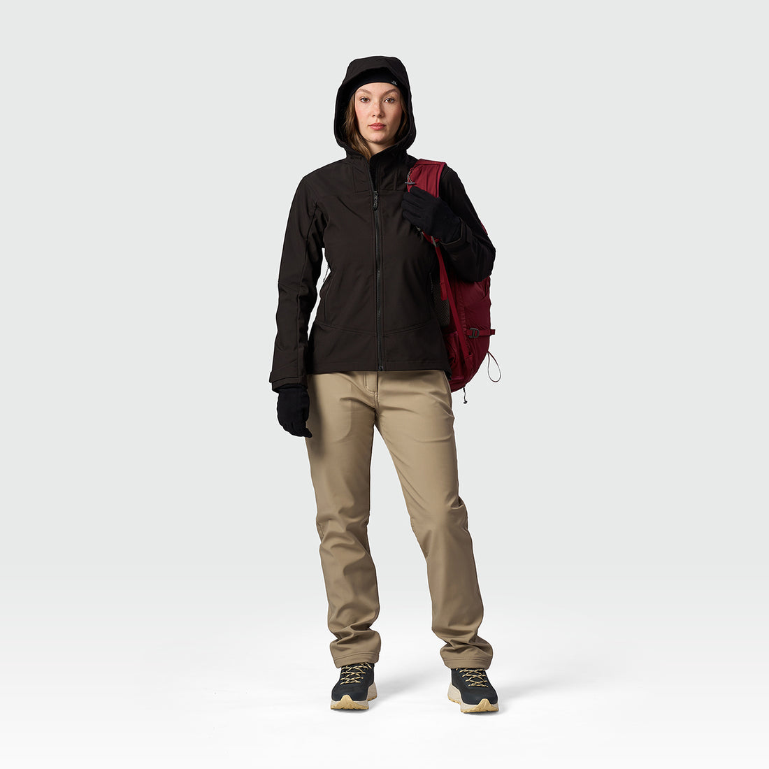 BU-6451OR women's trekking softshell jacket 3L MARYBE