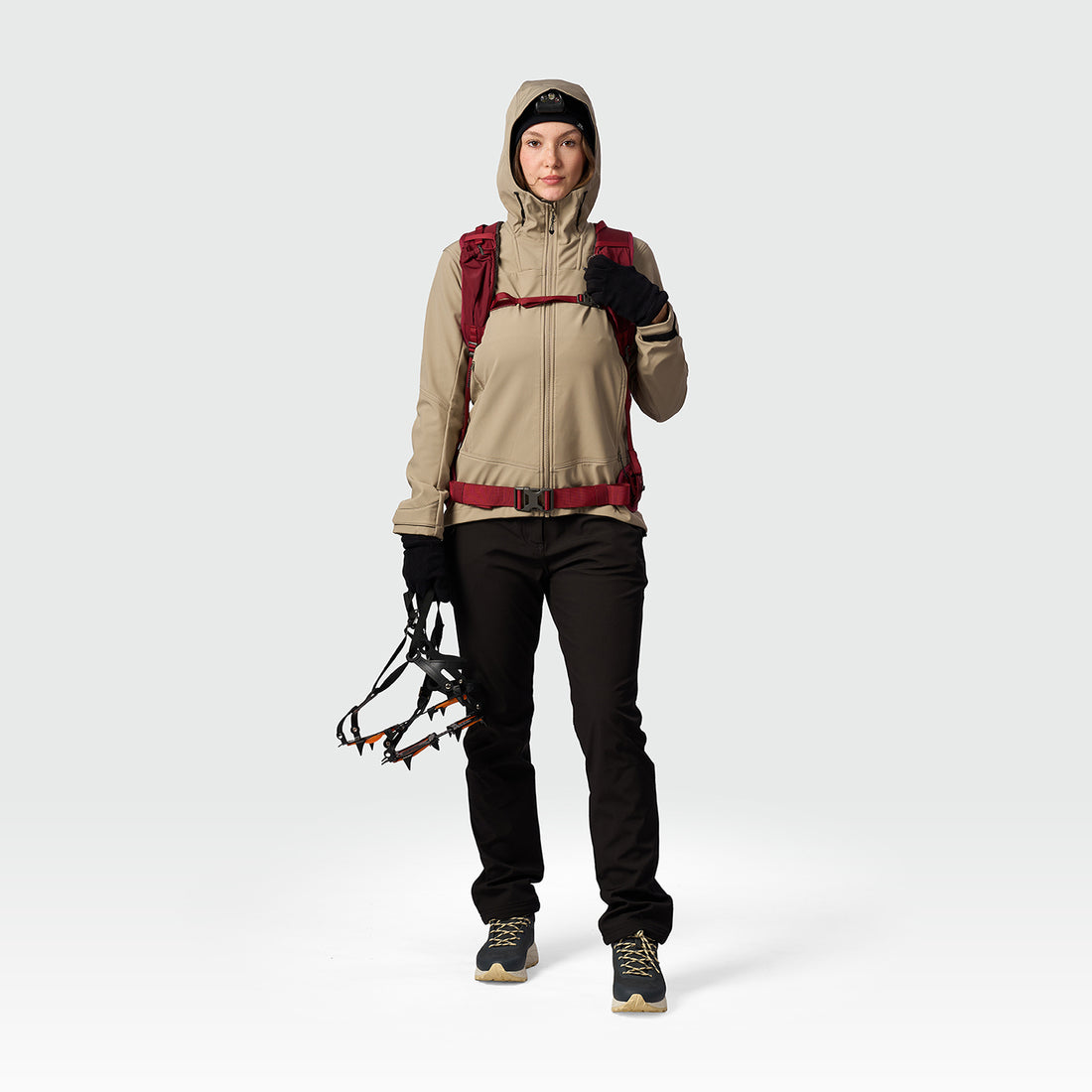 BU-6451OR women's trekking softshell jacket 3L MARYBE