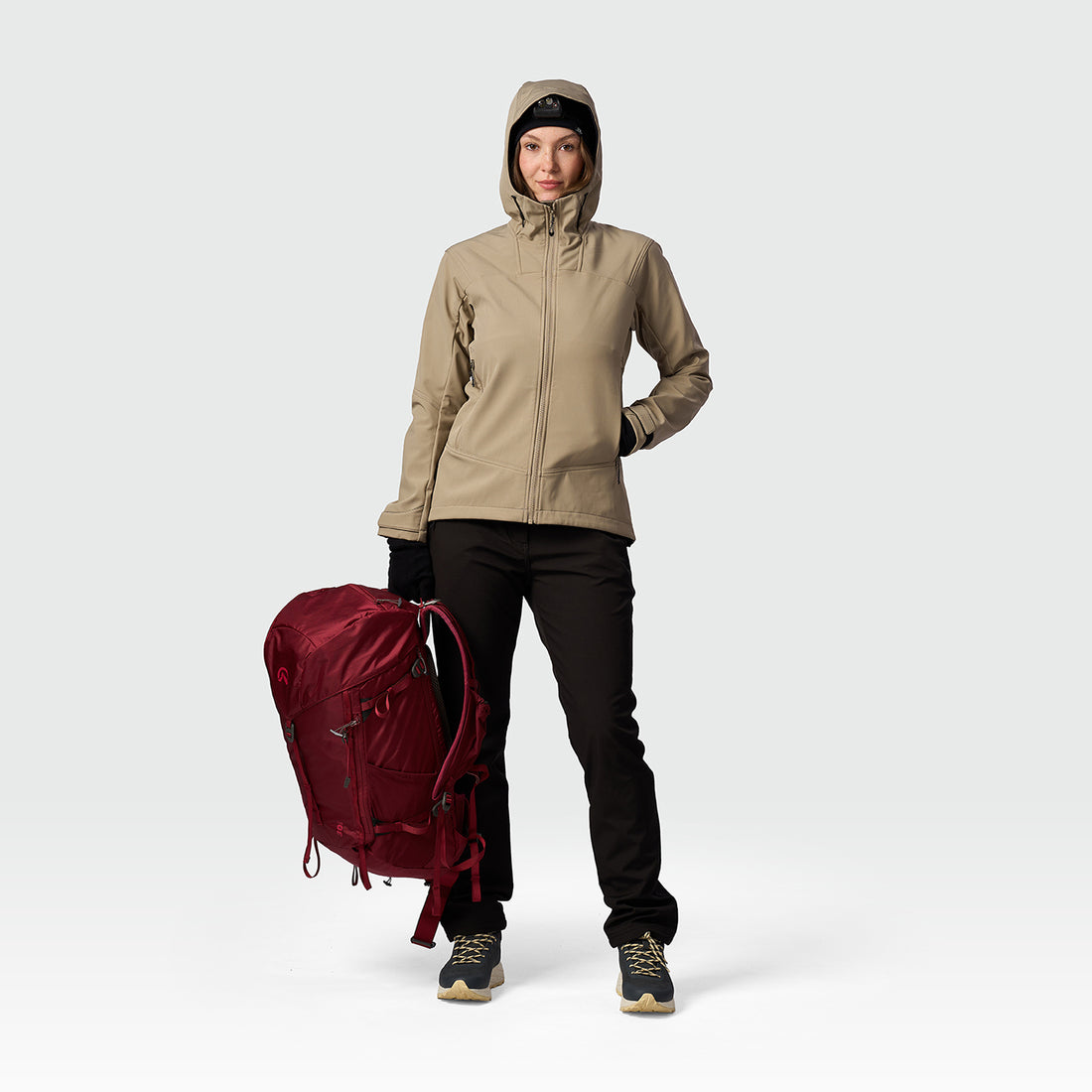 BU-6451OR women's trekking softshell jacket 3L MARYBE