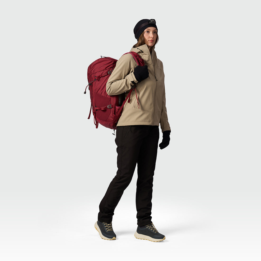 BU-6451OR women's trekking softshell jacket 3L MARYBE