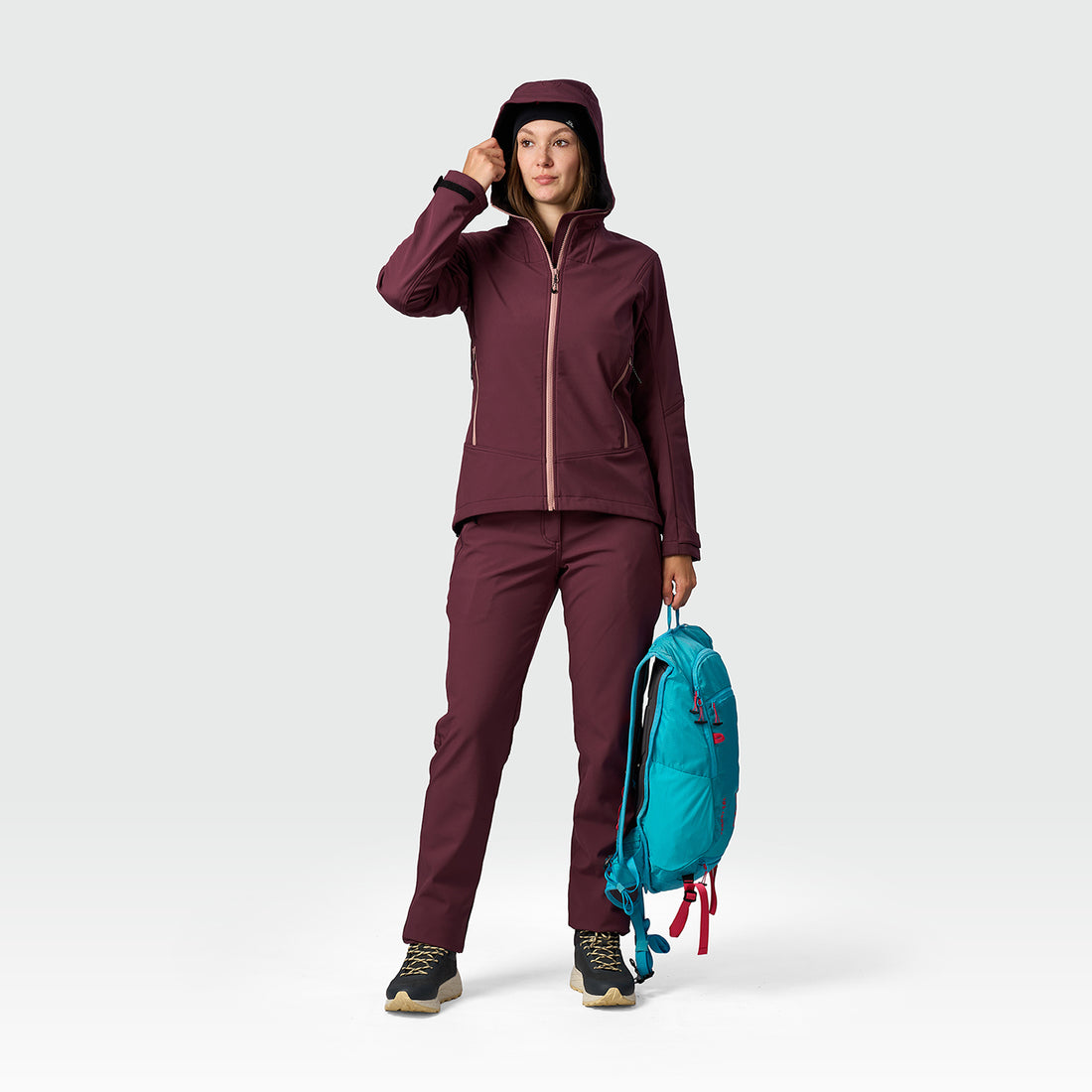 BU-6451OR women's trekking softshell jacket 3L MARYBE