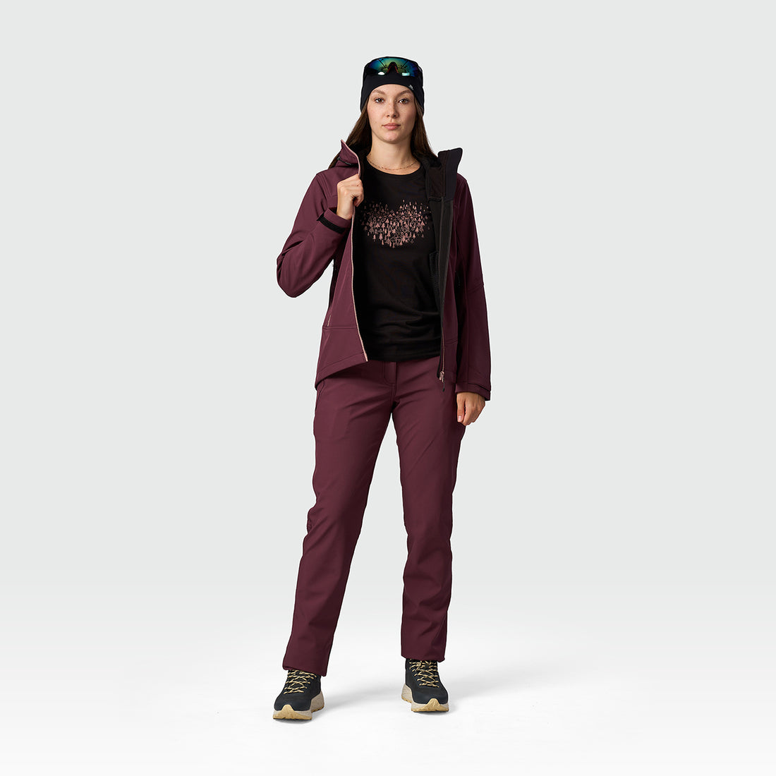 BU-6451OR women's trekking softshell jacket 3L MARYBE