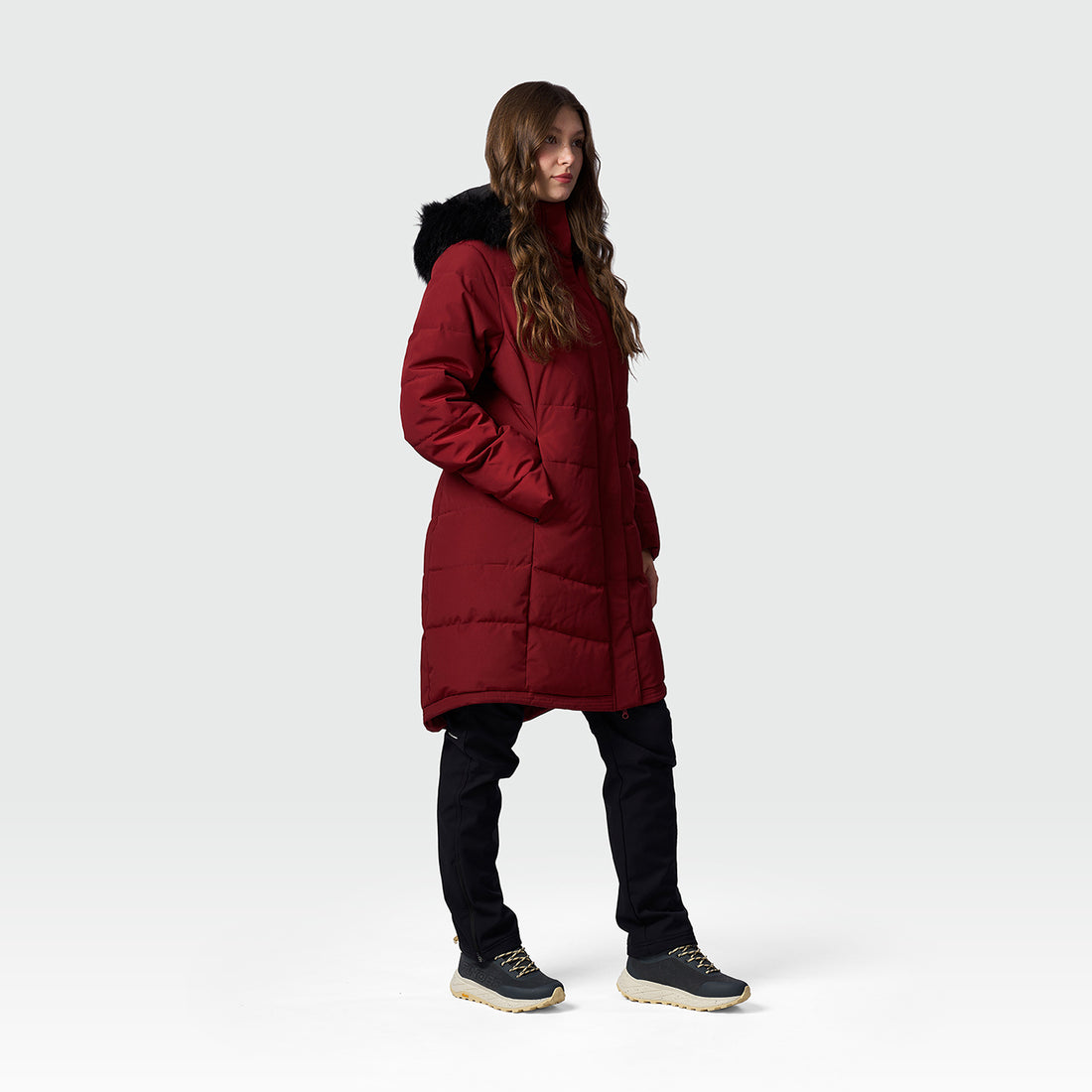 BU-6463SP women's insulated jacket long style TRYAN