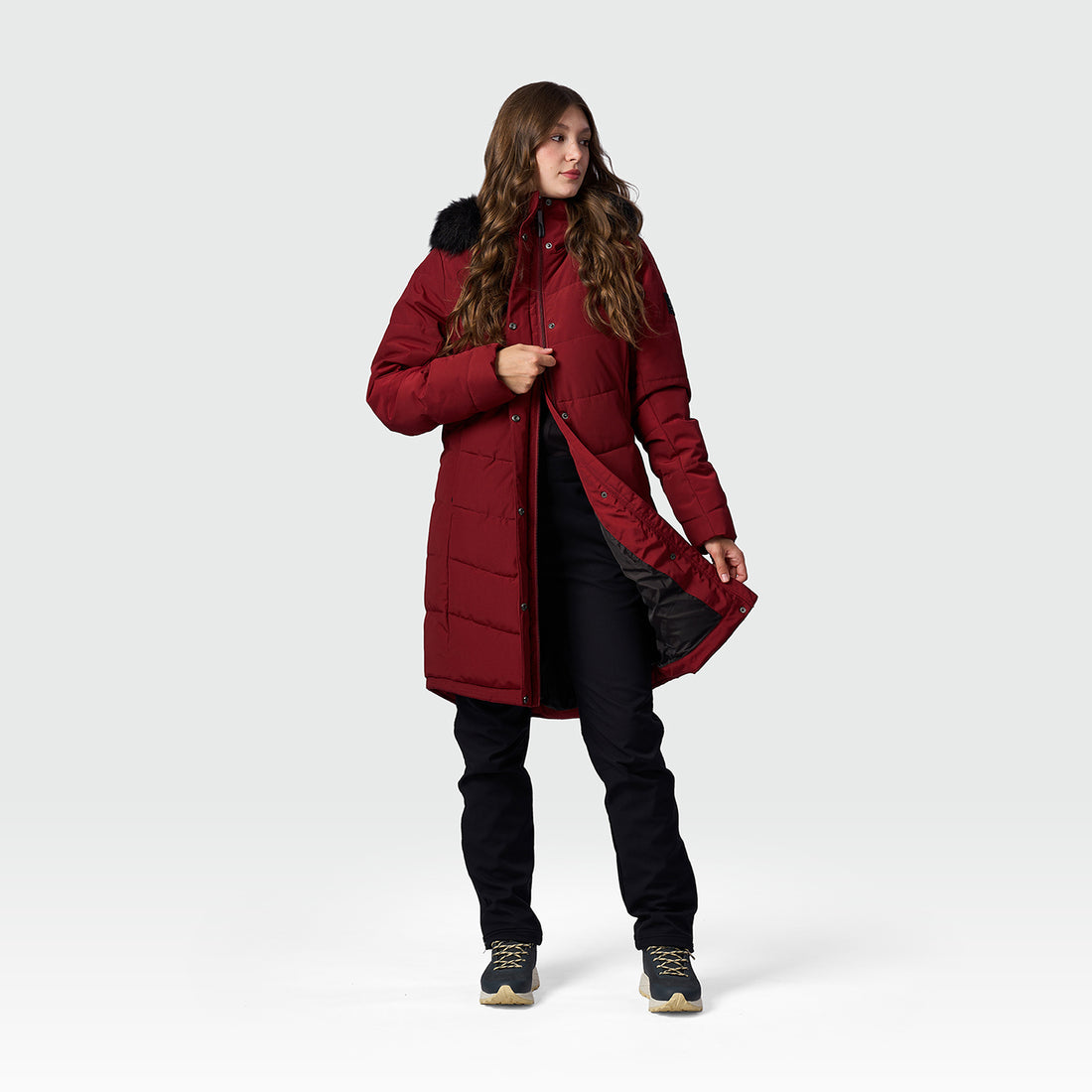 BU-6463SP women's insulated jacket long style TRYAN