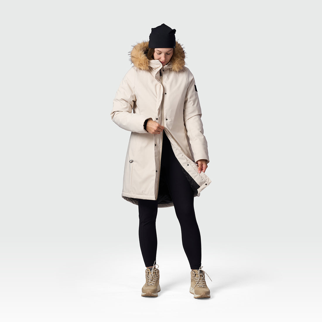 BU-6465SP women's insulated jacket long style GISEL