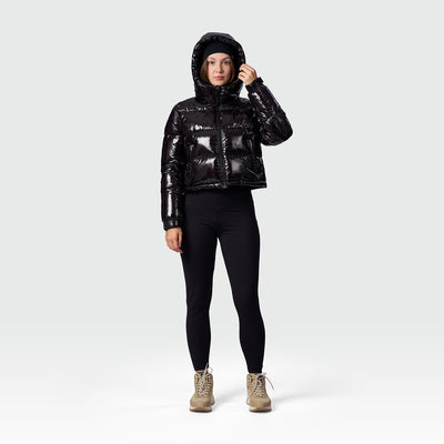BU-6468SP women's trendy crop insulated jacket ANCHE