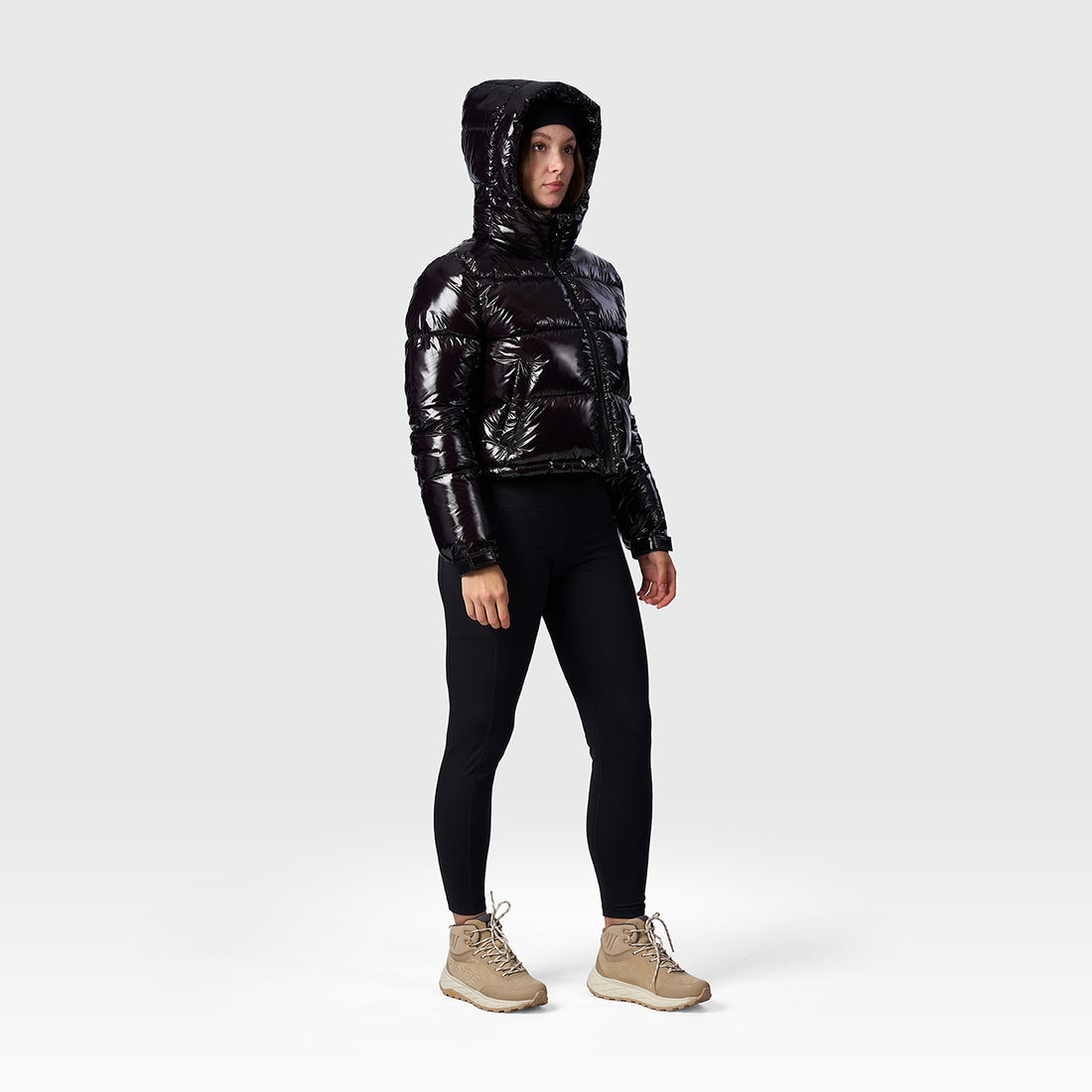 BU-6468SP women's trendy crop insulated jacket ANCHE
