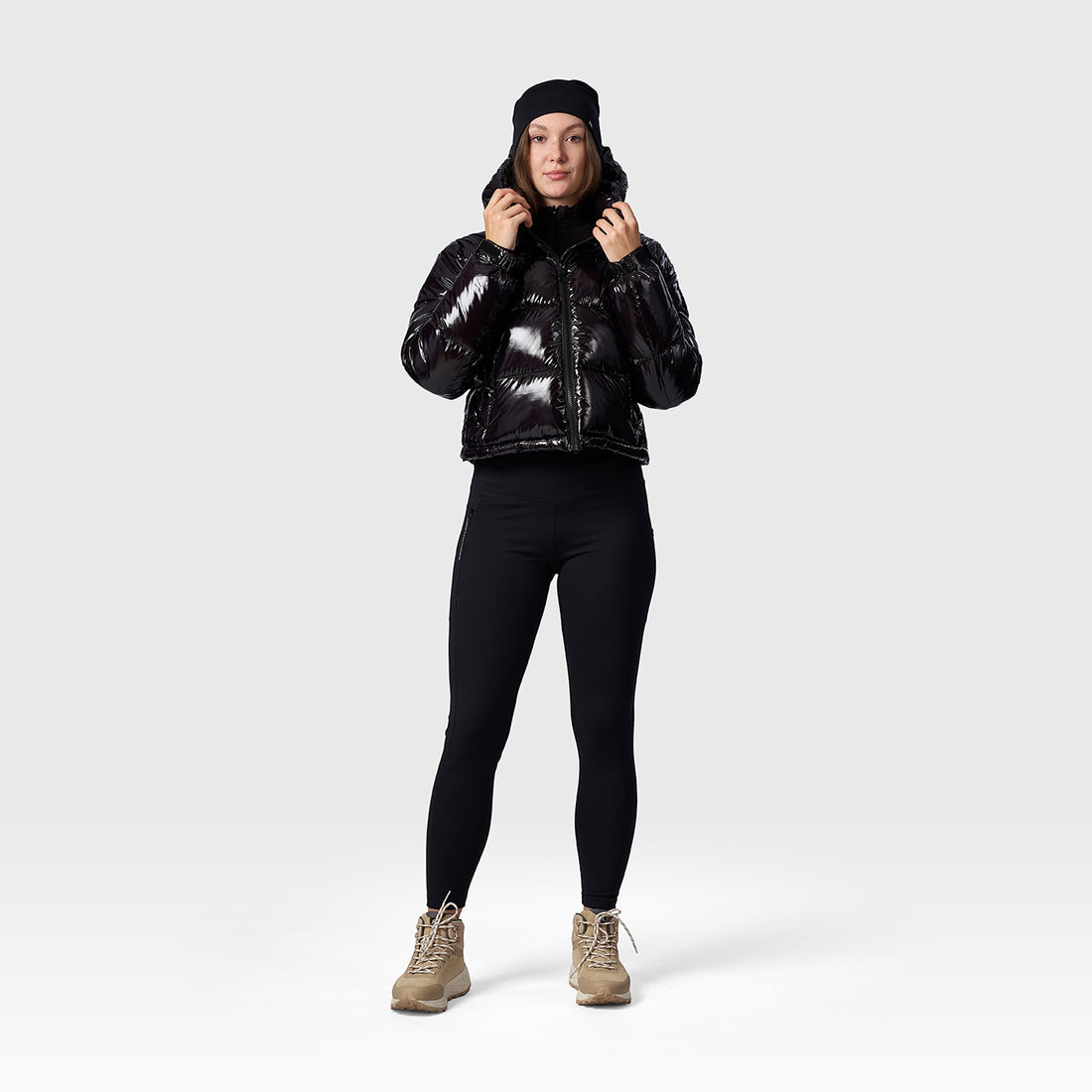 BU-6468SP women's trendy crop insulated jacket ANCHE