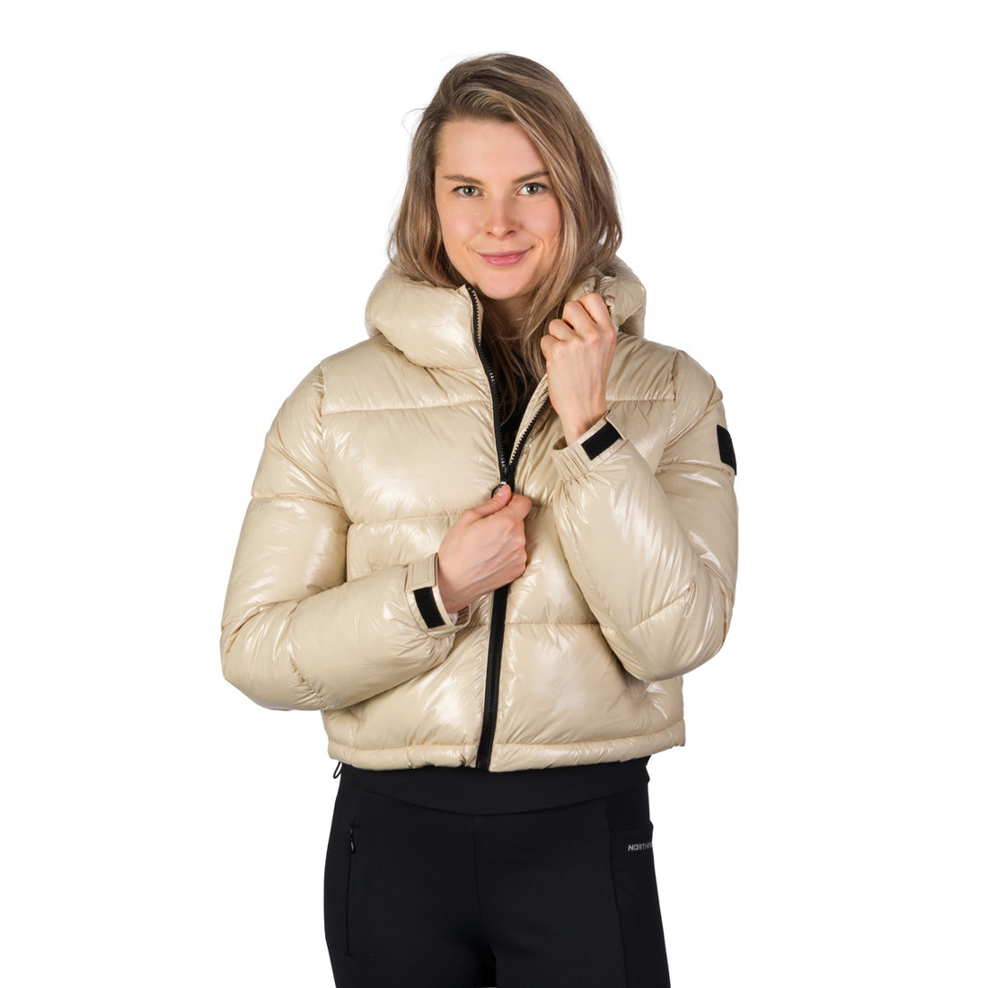 BU-6468SP women's trendy crop insulated jacket ANCHE