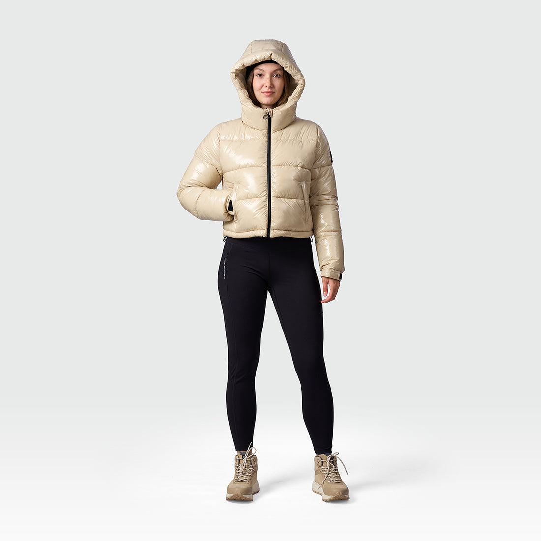 BU-6468SP women's trendy crop insulated jacket ANCHE