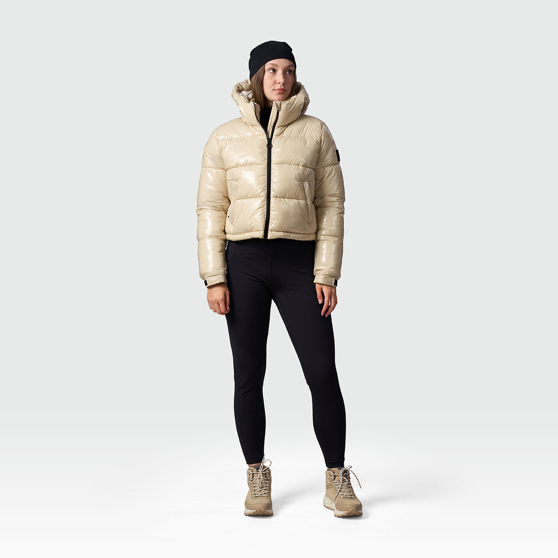 BU-6468SP women's trendy crop insulated jacket ANCHE