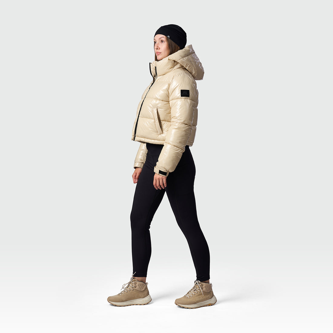 BU-6468SP women's trendy crop insulated jacket ANCHE