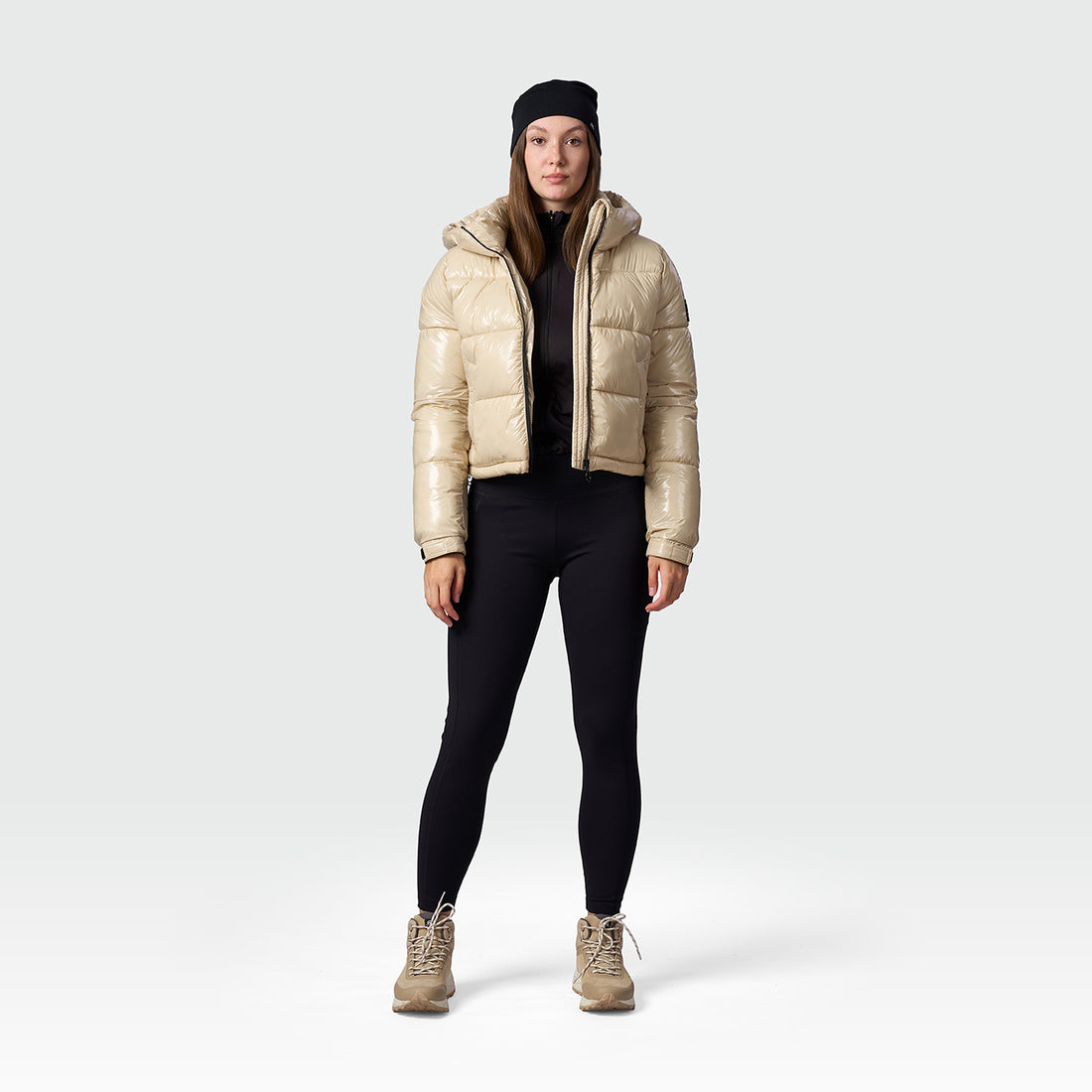 BU-6468SP women's trendy crop insulated jacket ANCHE