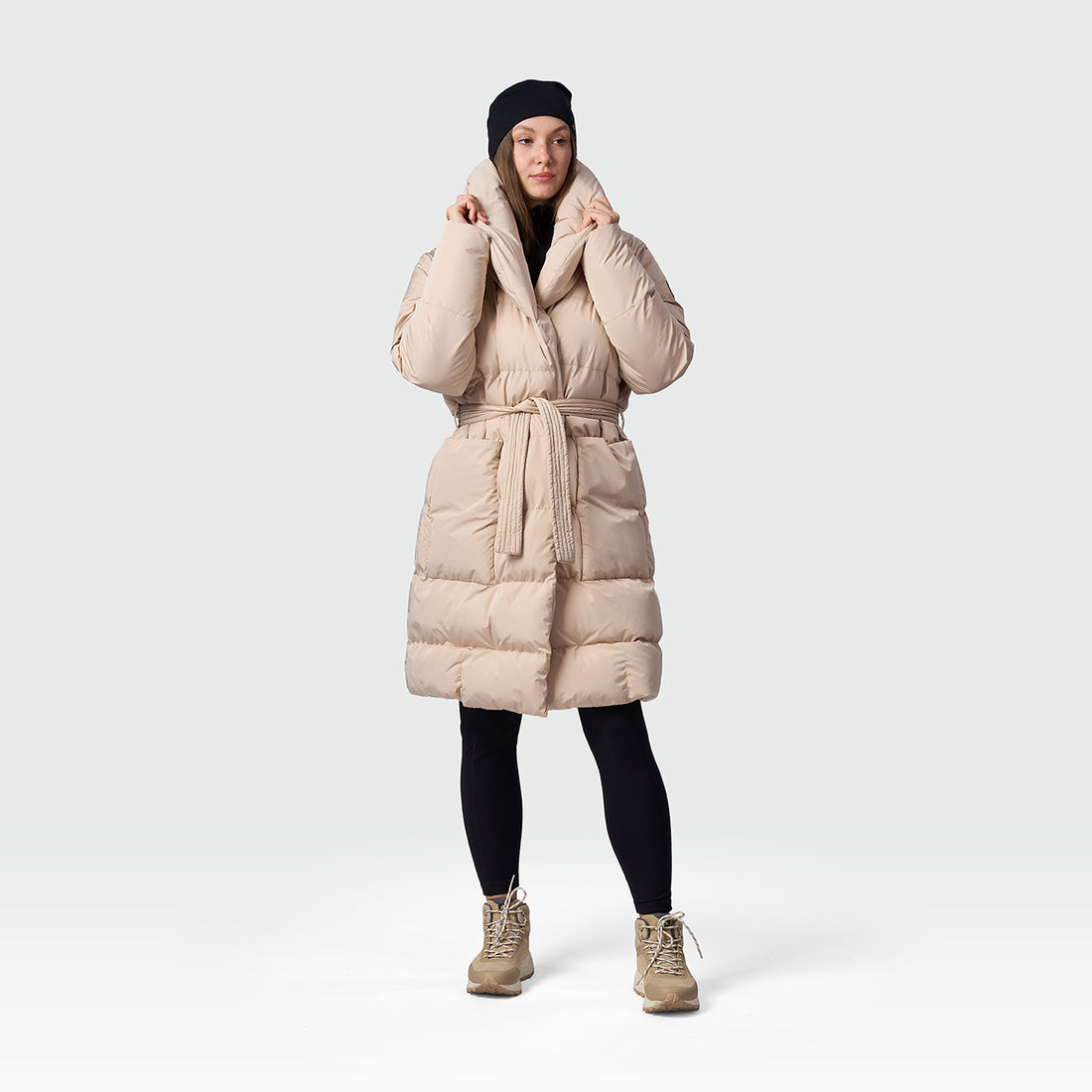 BU-6470SP women's urban long style insulated jacket SAMANTA