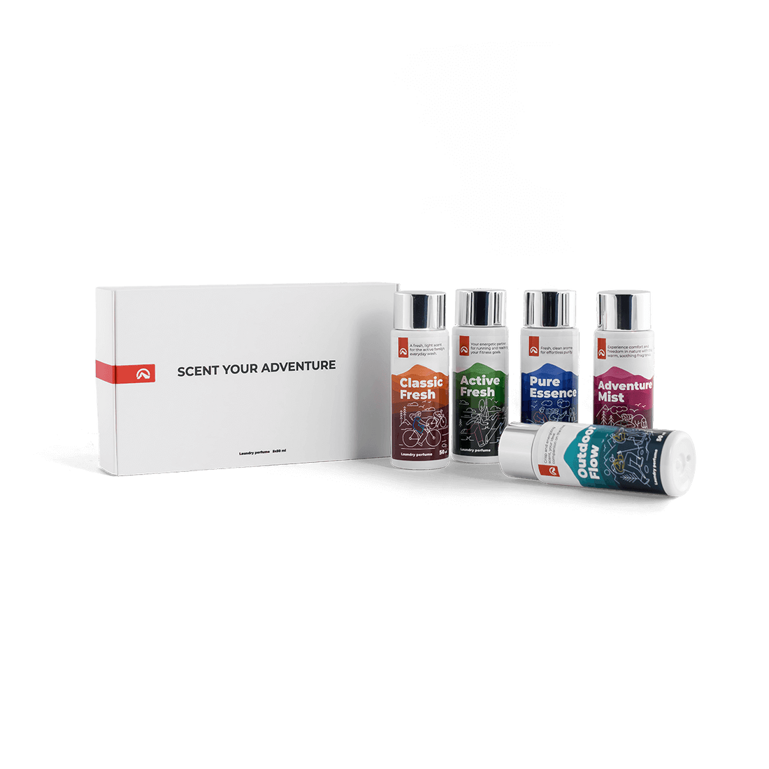 Complete gift set of 5 laundry perfumes 50 ml