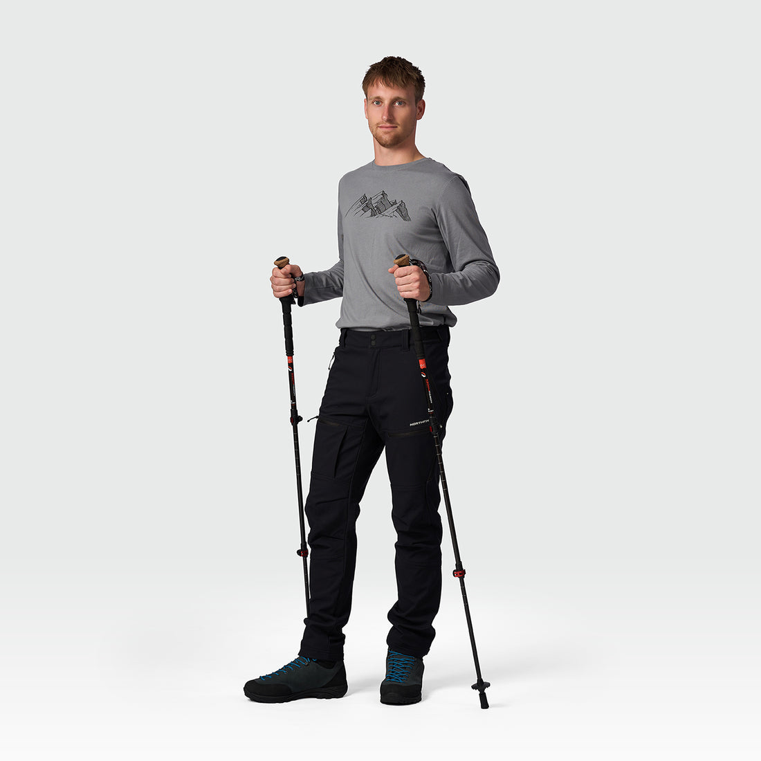 men's outdoor winter softshell pants 3L