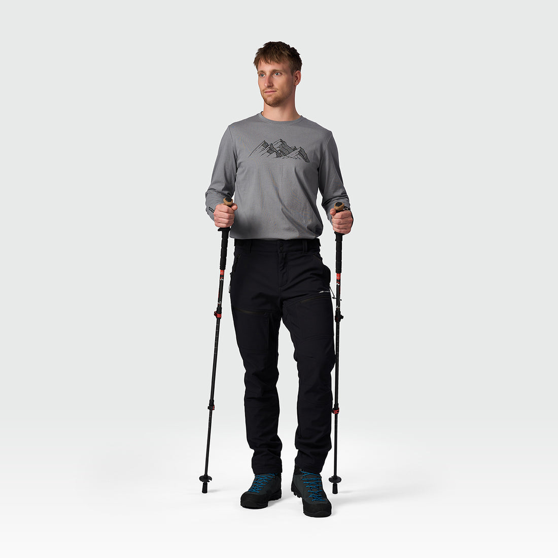 men's outdoor winter softshell pants 3L