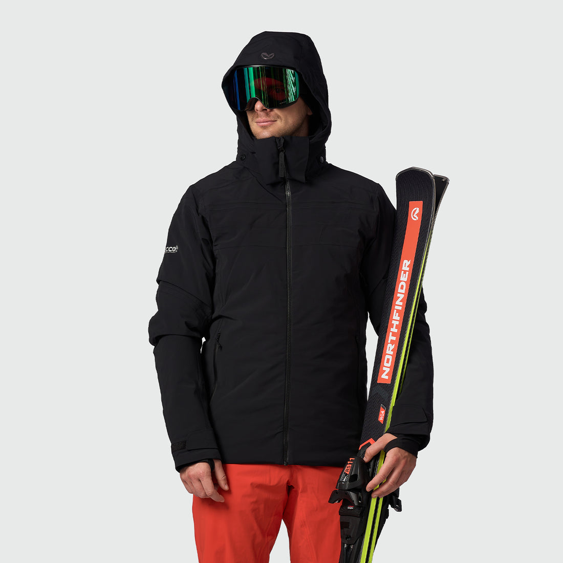 men's ski technical jacket fully featured