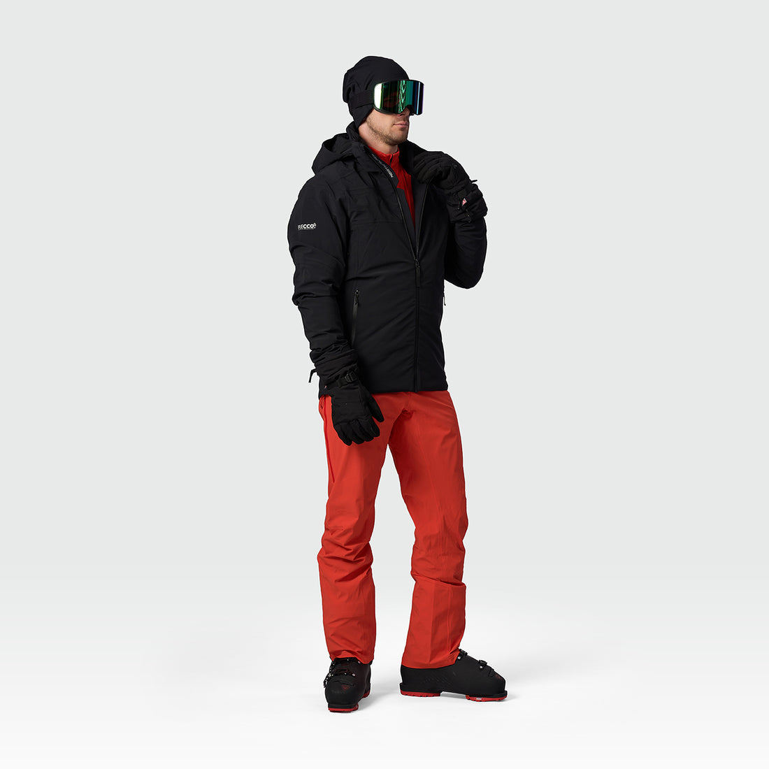 men's ski technical jacket fully featured