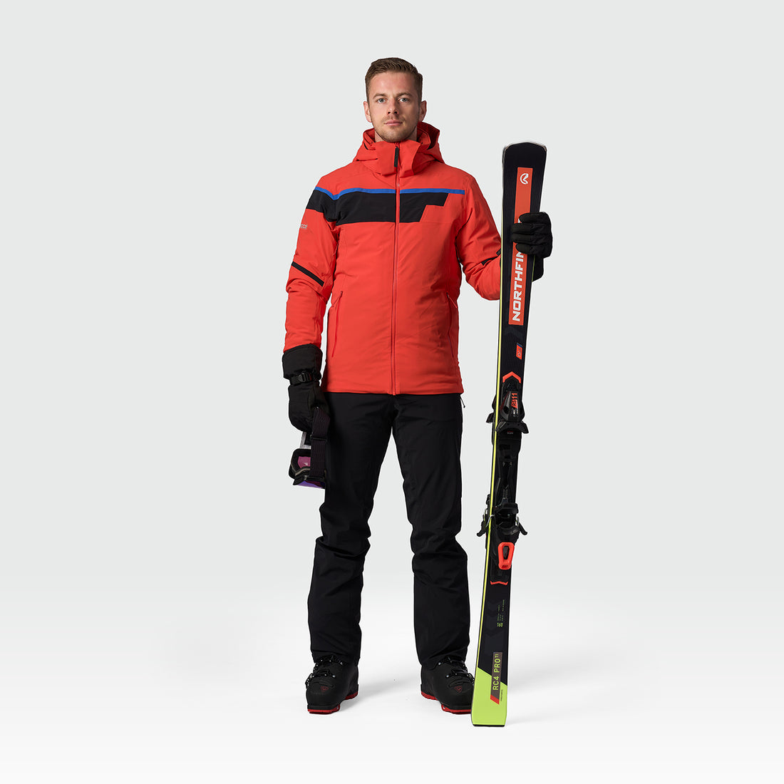 men's ski technical jacket fully featured
