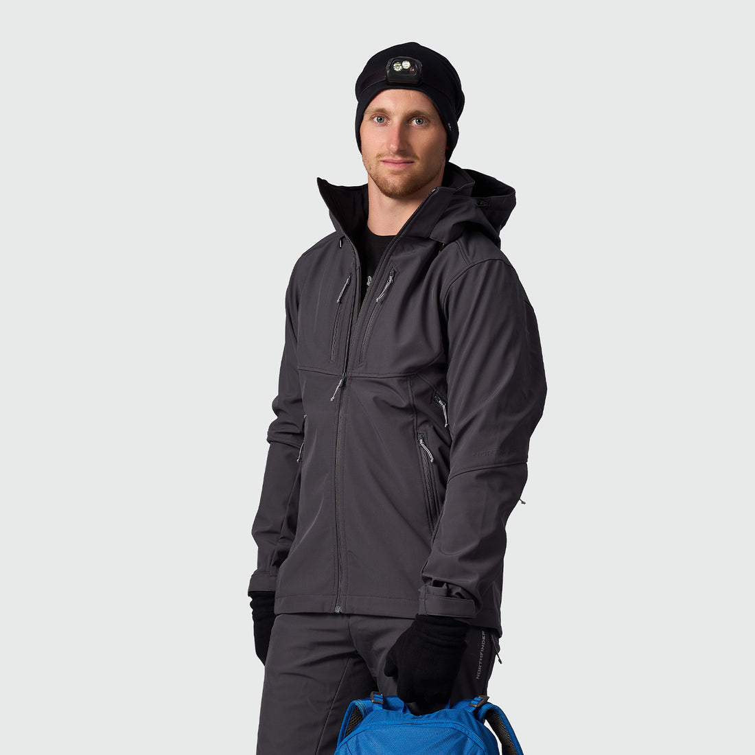 men's softshell hood off jacket 3L