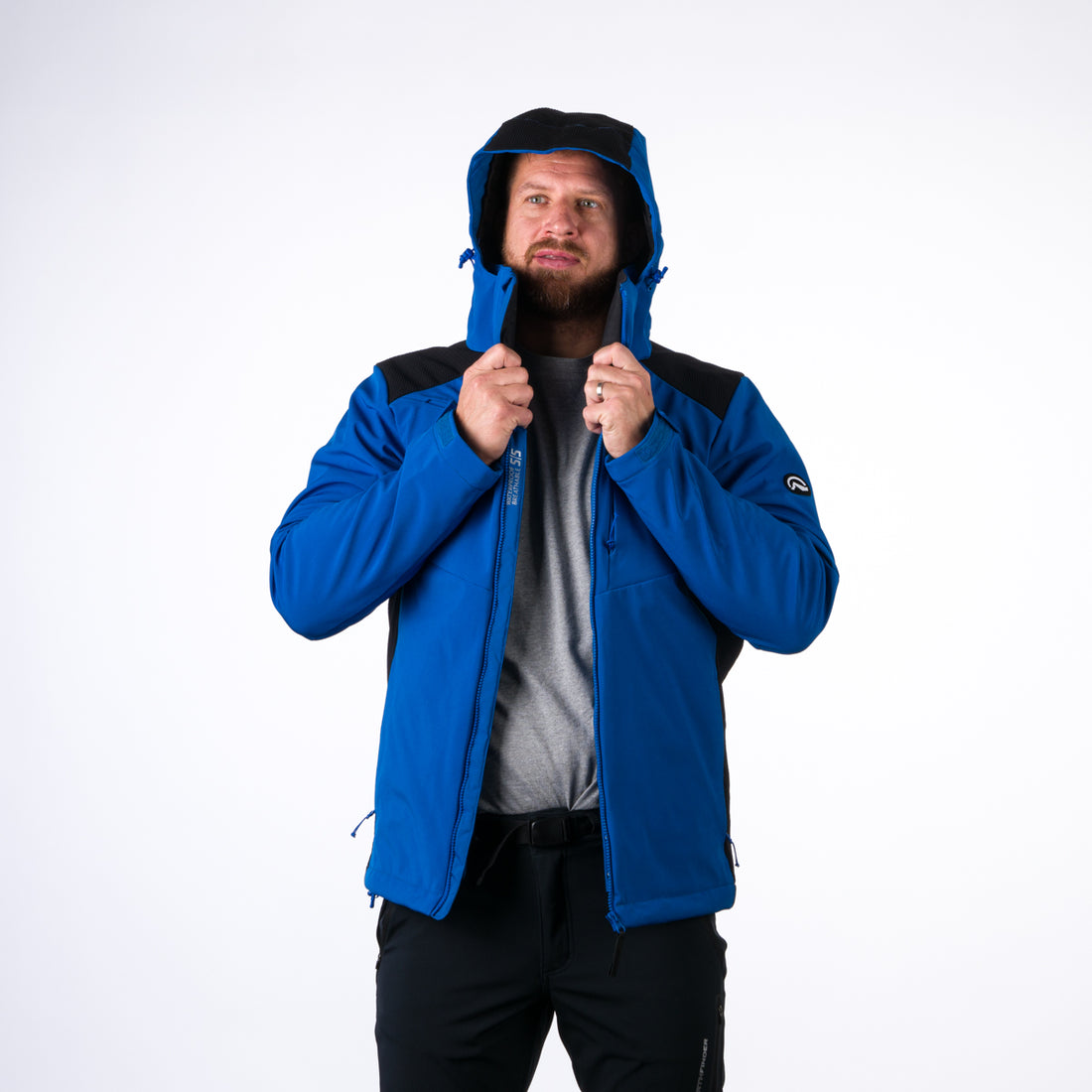 Men's softshell ski jacket DREWIN BU-5009SNW
