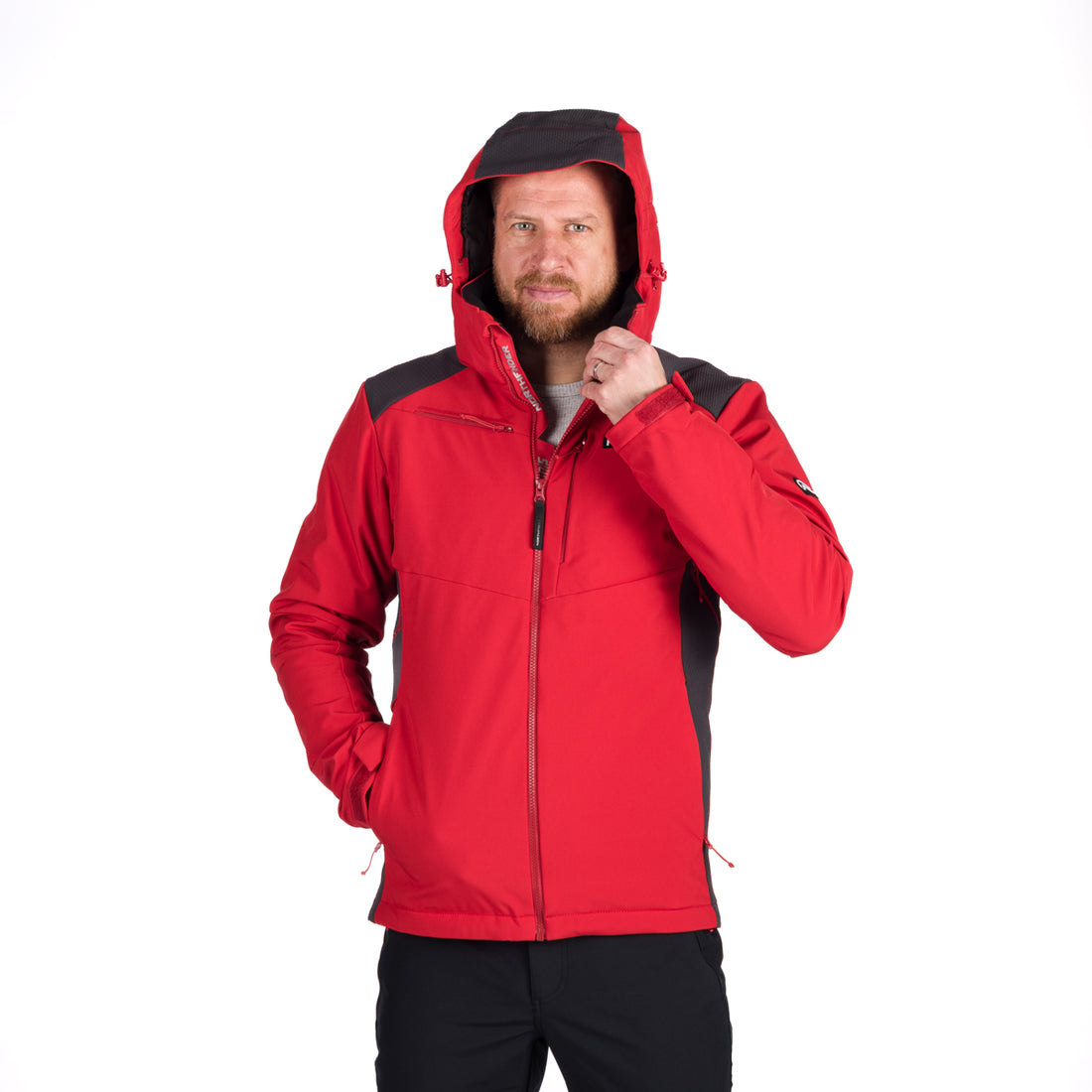 Men's softshell ski jacket DREWIN BU-5009SNW