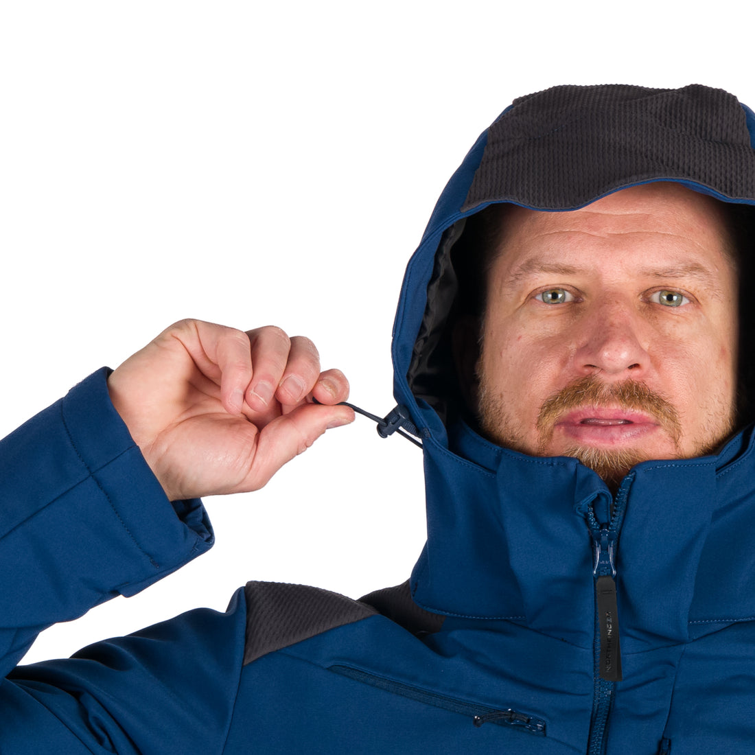 Men's softshell ski jacket DREWIN BU-5009SNW