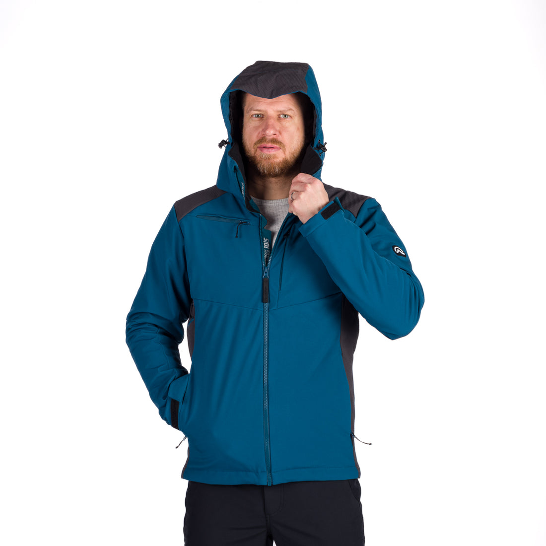 Men's softshell ski jacket DREWIN BU-5009SNW