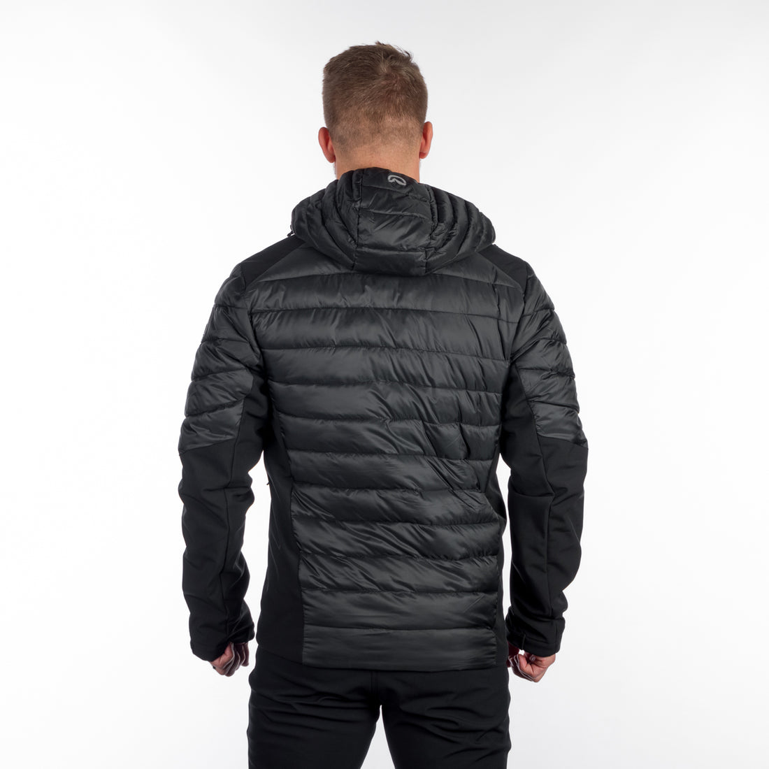 Men's urban hybrid insulated jacket with softshell BARRY