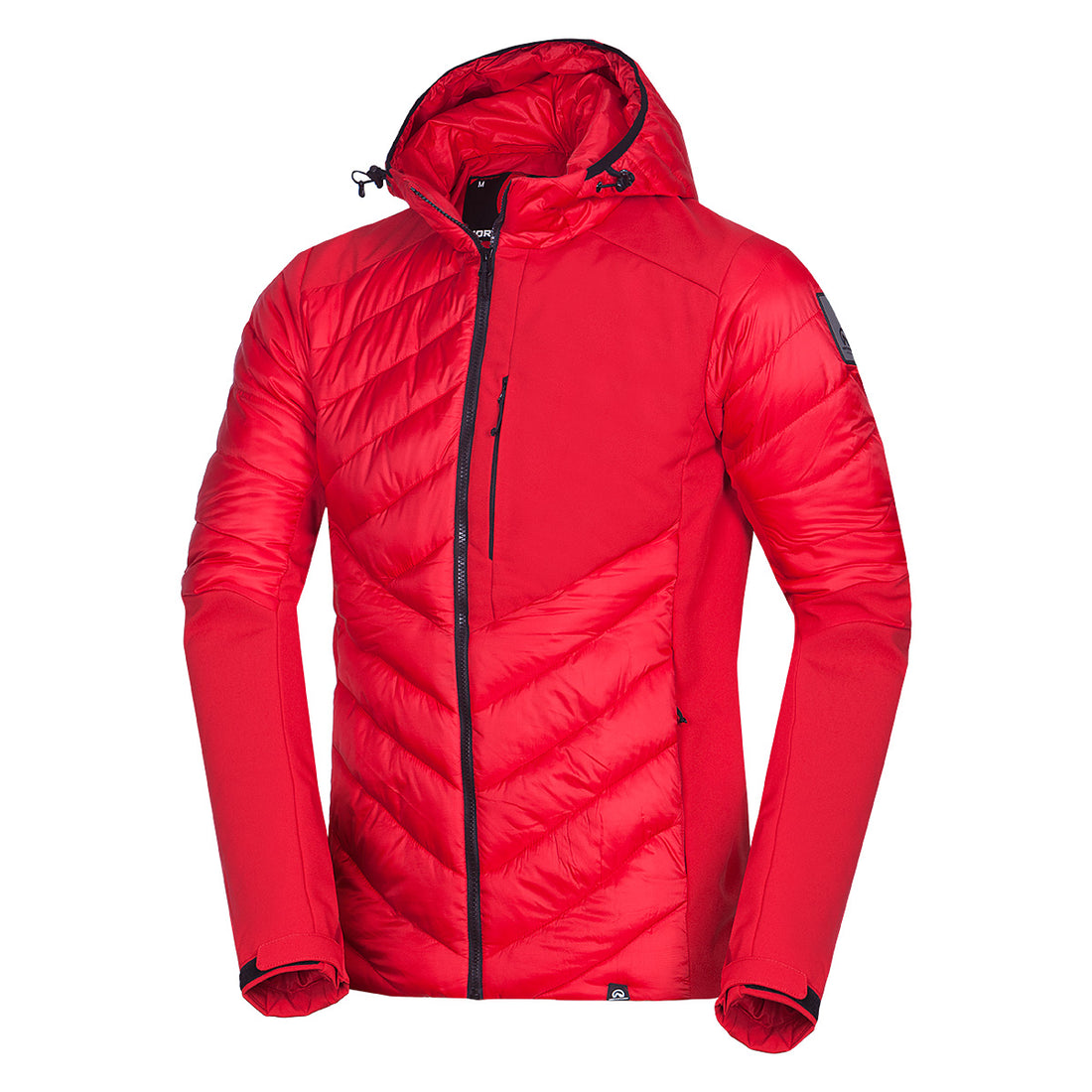 Men's urban hybrid insulated jacket with softshell BARRY