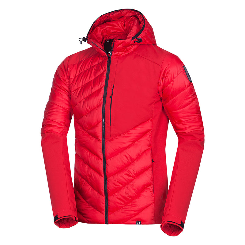 Men's urban hybrid insulated jacket with softshell BARRY