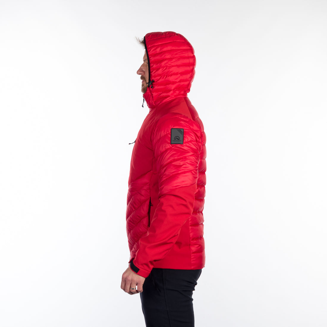 Men's urban hybrid insulated jacket with softshell BARRY
