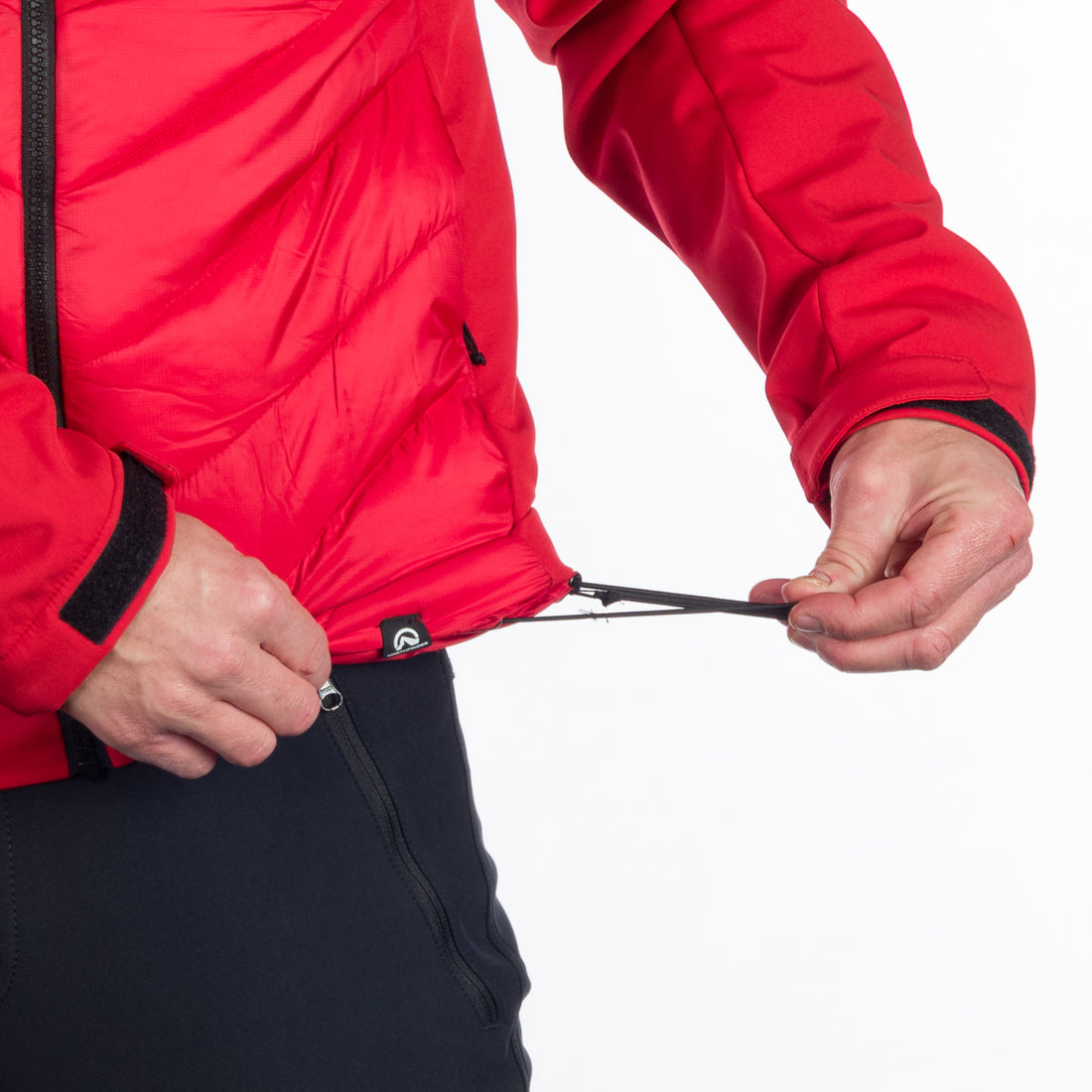 Men's urban hybrid insulated jacket with softshell BARRY