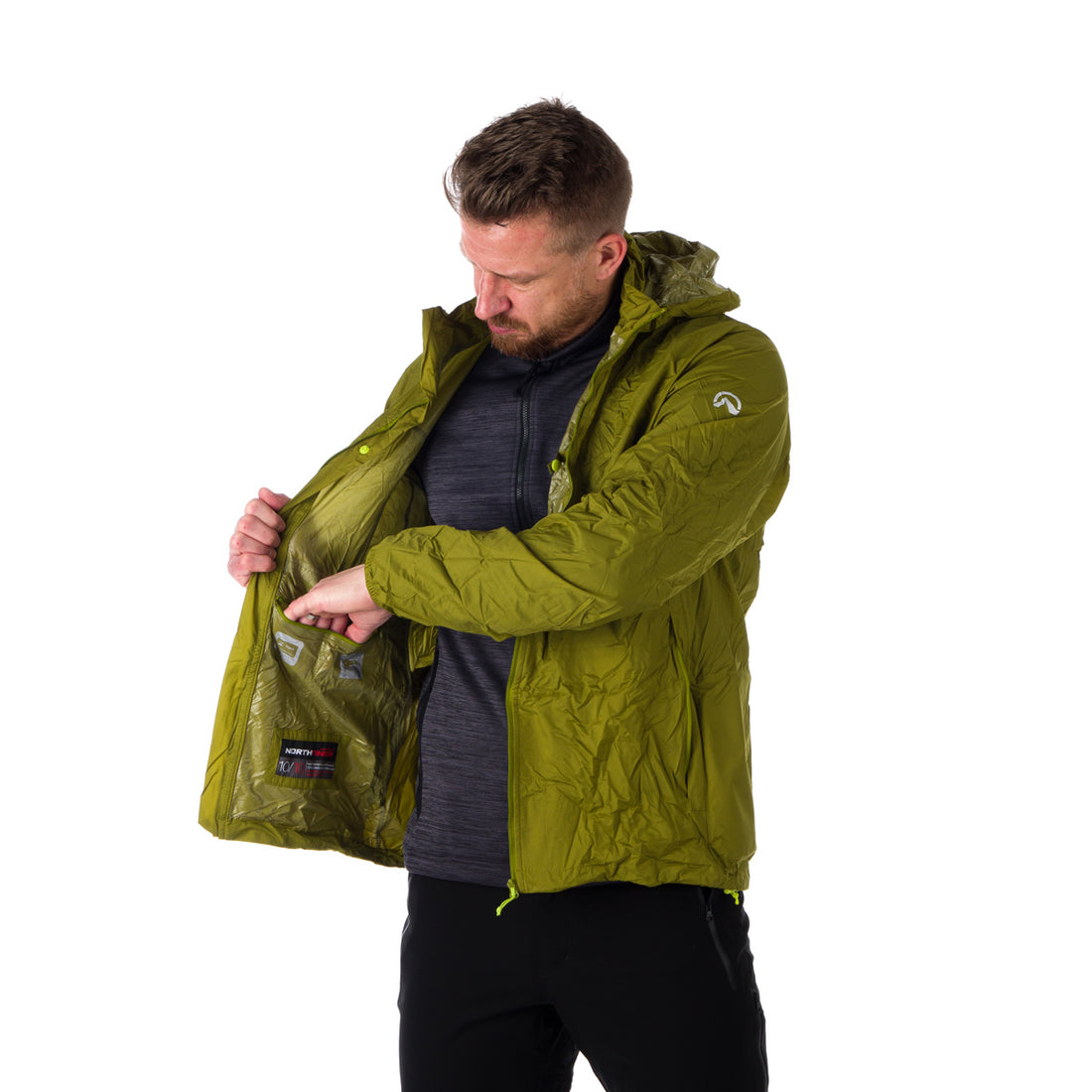 Men's waterproof multisport jacket stowable 2L NORTHKIT