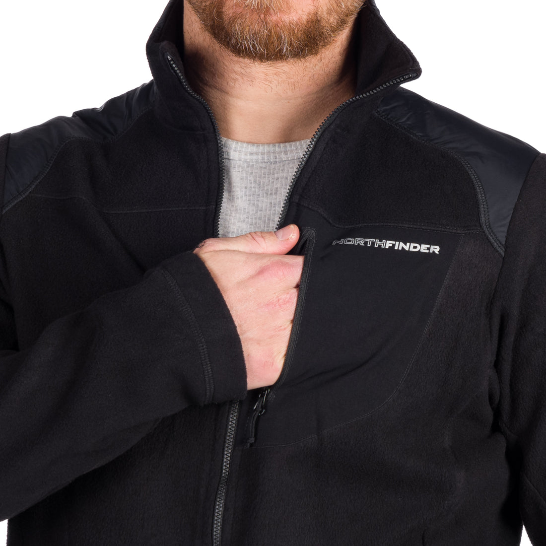 MI-3451OR men's sweatshirt heavy warm microfleece 320 NORTHPOLARS