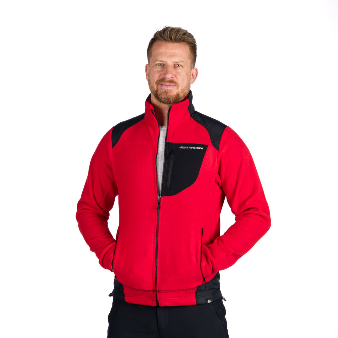 MI-3451OR men's sweatshirt heavy warm microfleece 320 NORTHPOLARS