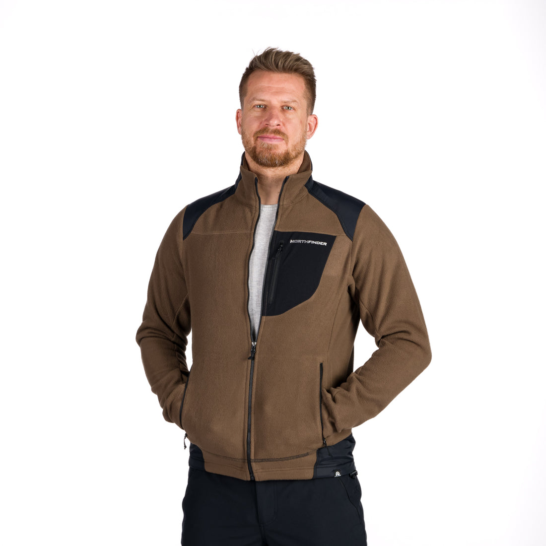 MI-3451OR men's sweatshirt heavy warm microfleece 320 NORTHPOLARS
