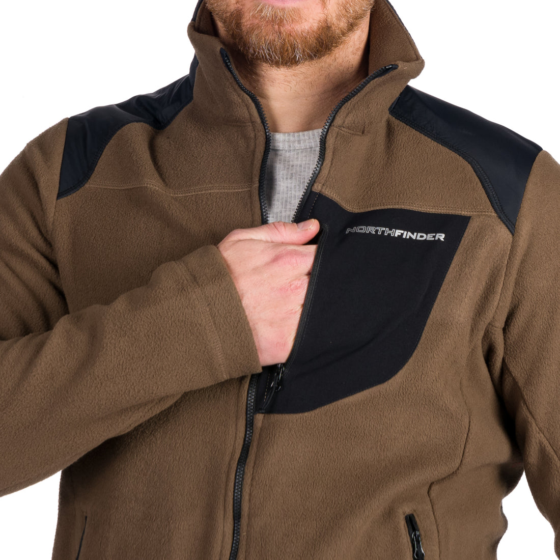 MI-3451OR men's sweatshirt heavy warm microfleece 320 NORTHPOLARS
