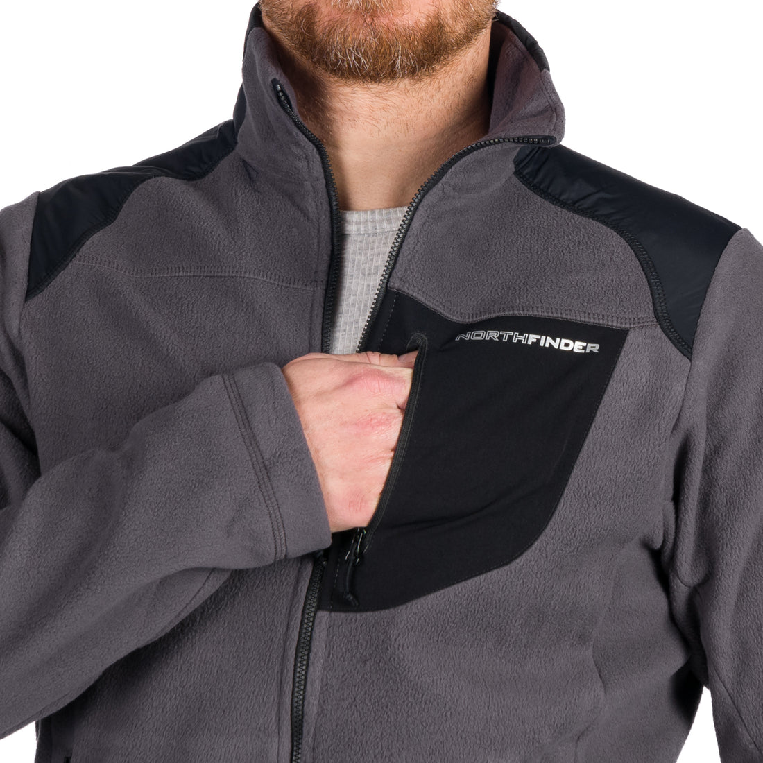 MI-3451OR men's sweatshirt heavy warm microfleece 320 NORTHPOLARS