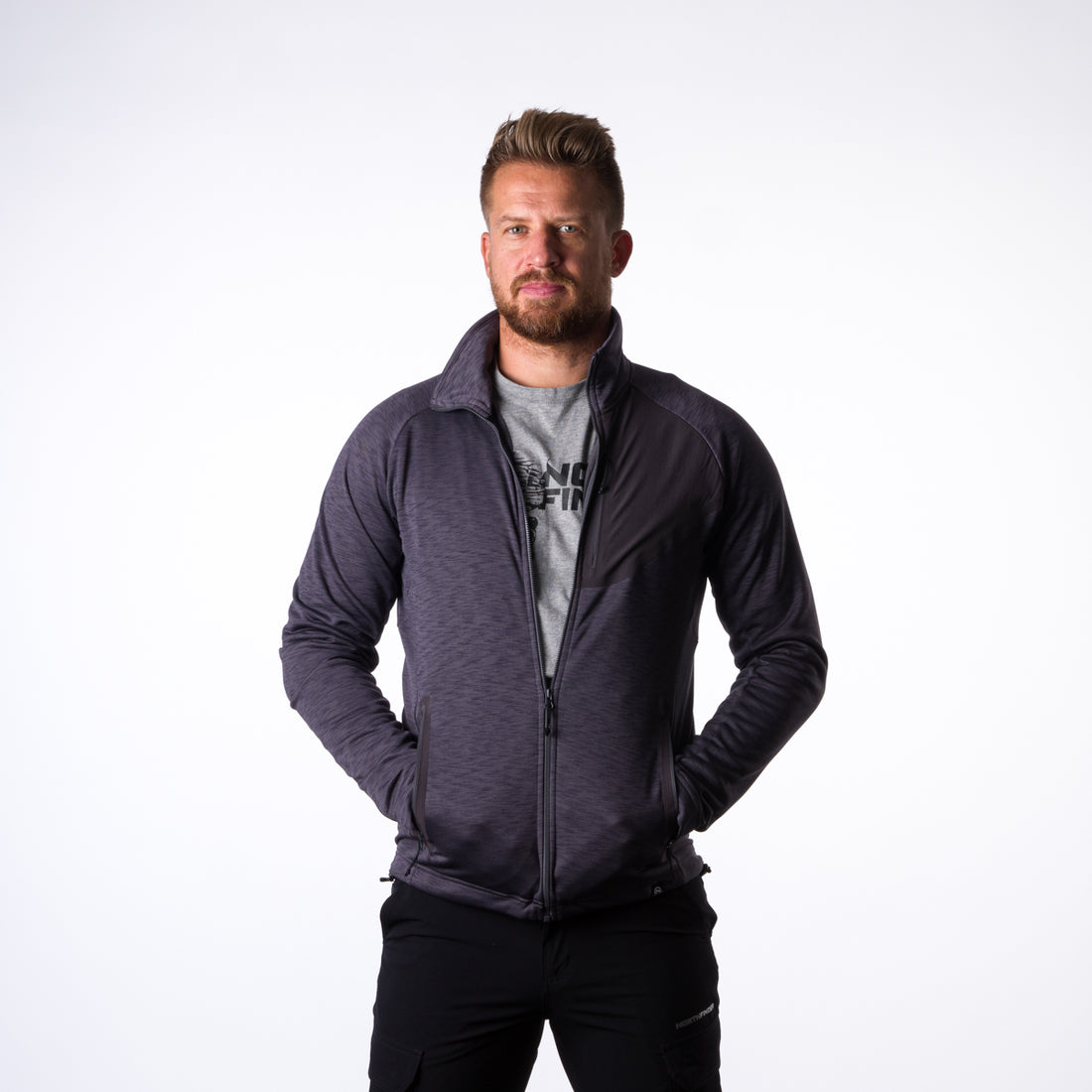 MI-3453OR men's functional sweatshirt power-stretch Northpol