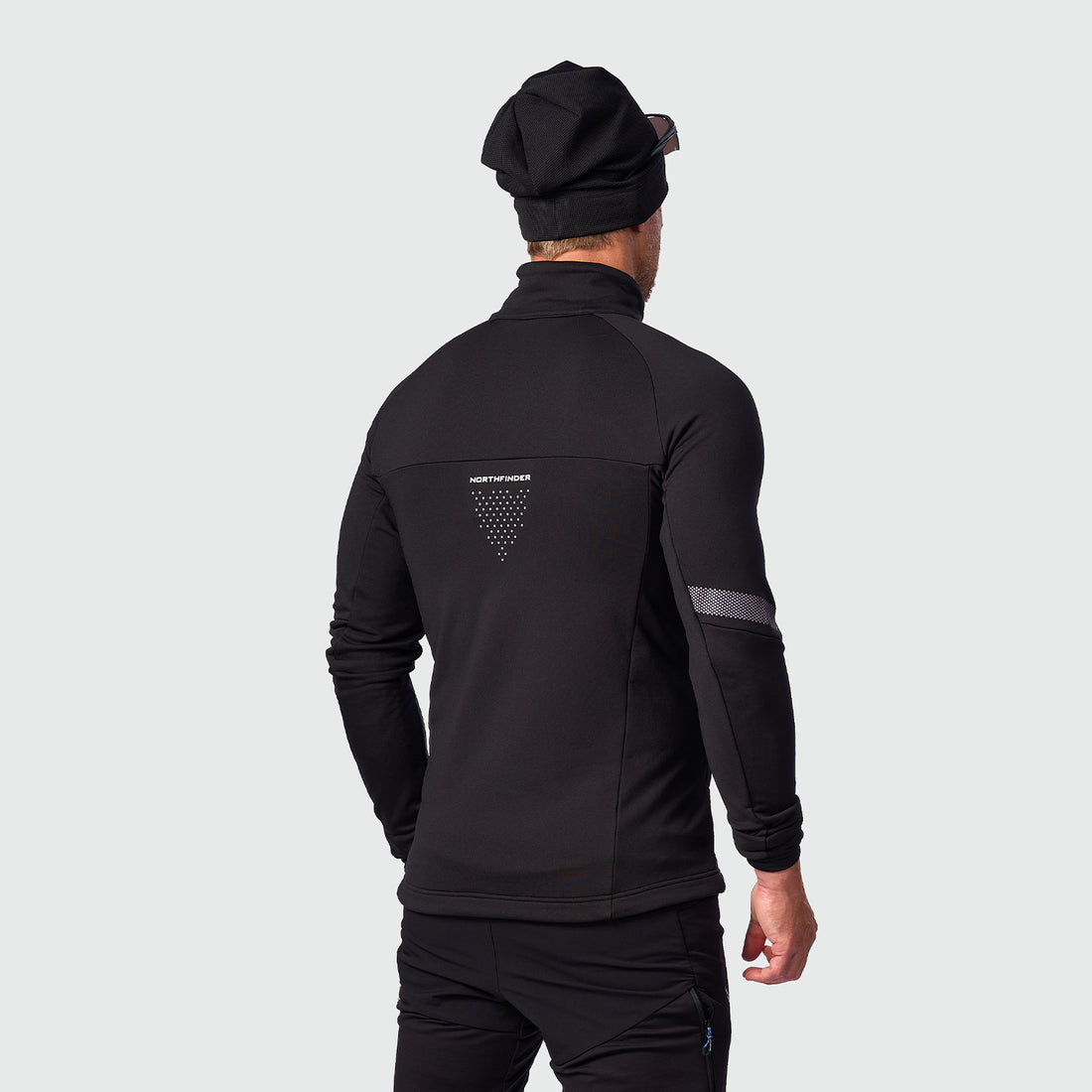 MI-36271SKP men's ski-touring sweater grid active sport full zip ZELEZNY1